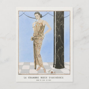 George Barbier, Art Deco Postkarte
