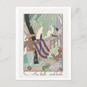 George Barbier, Art Deco Postkarte