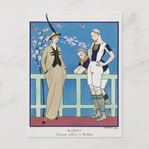 George Barbier, Art Deco Postkarte