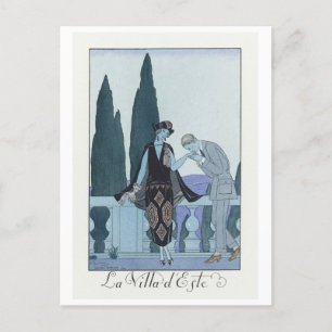 George Barbier, Art Deco Postkarte