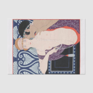 George Barbier, Art Deco Tissue Seidenpapier