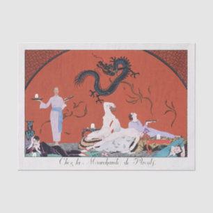 George Barbier, Art Deco Tissue Seidenpapier