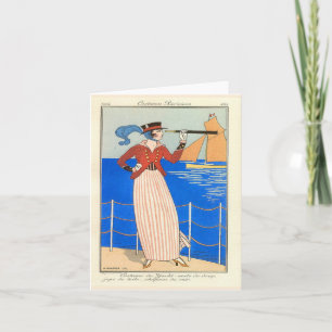 George Barbier Carte de note Art    DécoBlanc