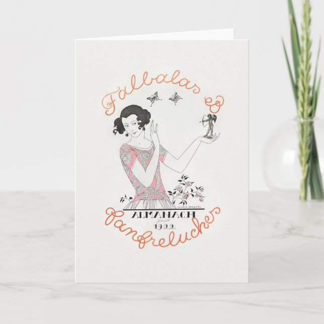 George Barbier, Carte de remerciements Art déco (Devant)