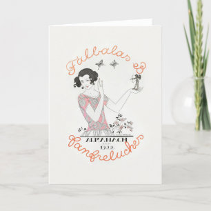 George Barbier, Carte de remerciements Art déco