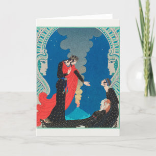 George Barbier, Carte de remerciements Art déco