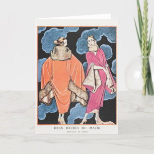 George Barbier, Carte de remerciements Art déco