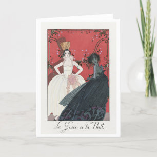 George Barbier, Carte de remerciements Art déco