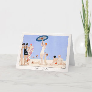 George Barbier, Carte de remerciements Art déco