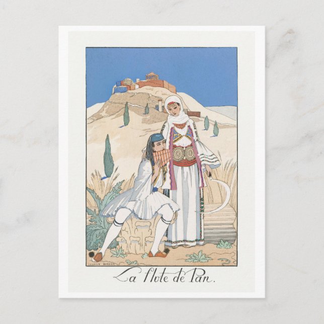 George Barbier, carte postale Art déco (Devant)