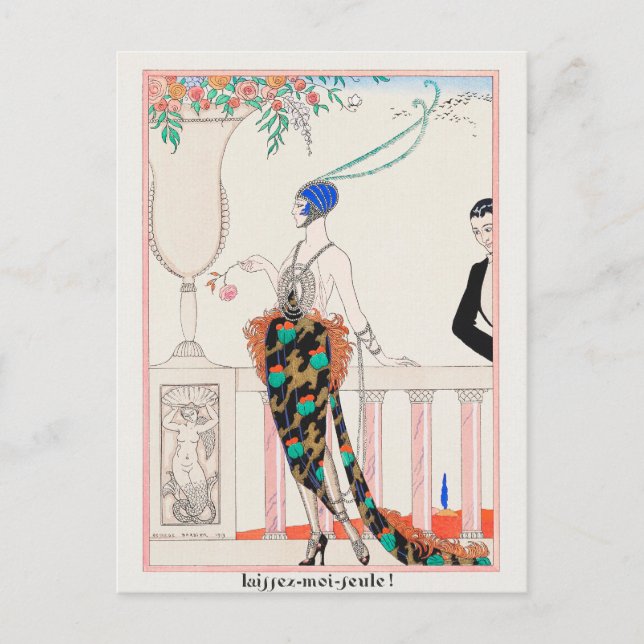 George Barbier, carte postale Art déco (Devant)
