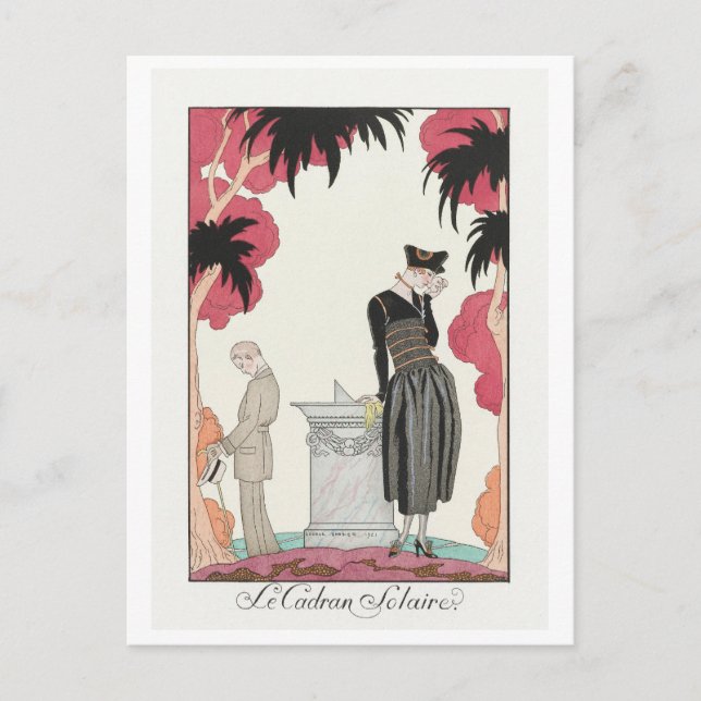 George Barbier, carte postale Art déco (Devant)