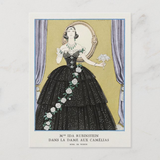 George Barbier, carte postale Art déco (Devant)