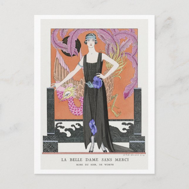 George Barbier, carte postale Art déco (Devant)