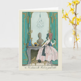 George Barbier French Fashion Illustration Card Karte