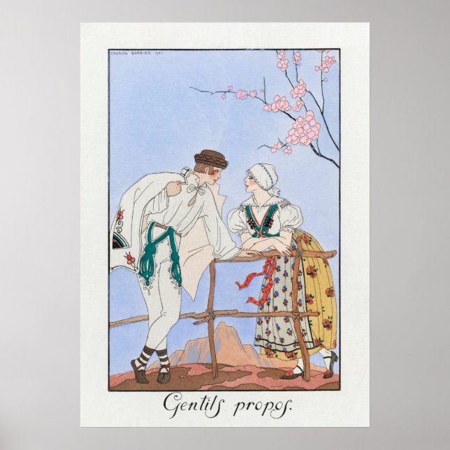 George Barbier Plakat (Vorne)