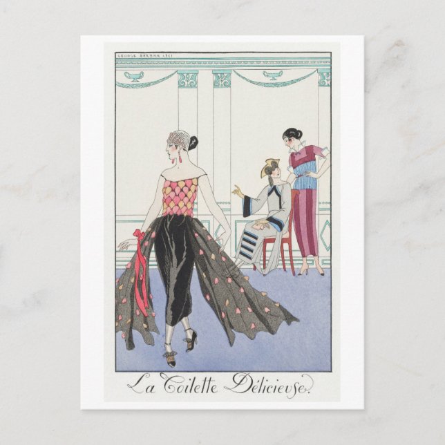 George Barbier Postcard Postkarte (Vorderseite)