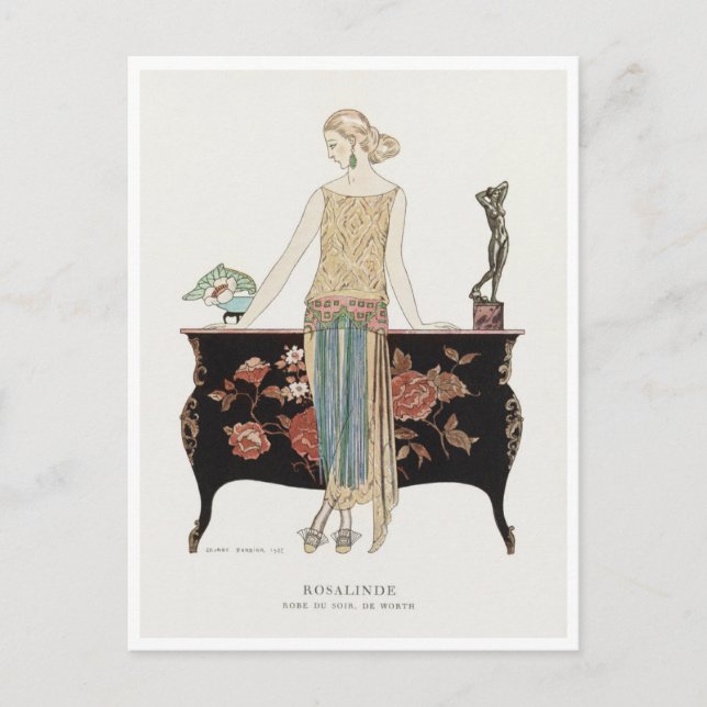 George Barbier Postcard Postkarte (Vorderseite)