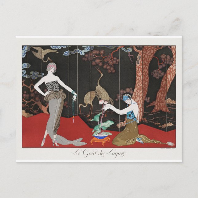 George Barbier Postkarte (Vorderseite)