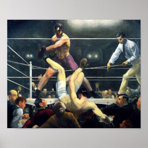 George Bellows Dempsey und Firpo Art of Boxing Poster