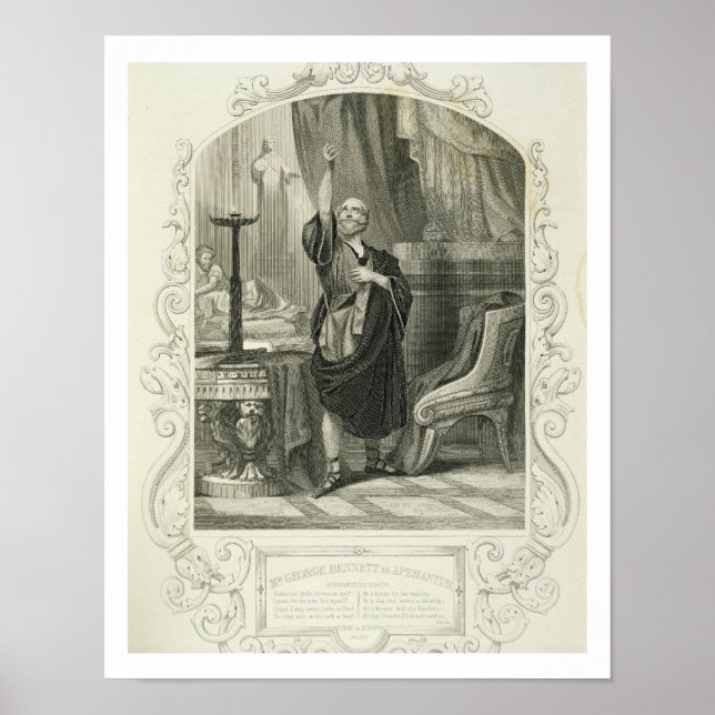 George Bennett als Apemantus, Act I Scene 2, in Poster (Vorne)