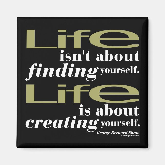 George Bernard Shaw Zitat Magnet (Vorne)