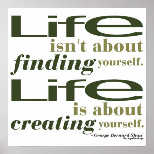 George Bernard Shaw Zitat Poster