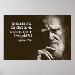 George Bernard Shaw Zitat Poster