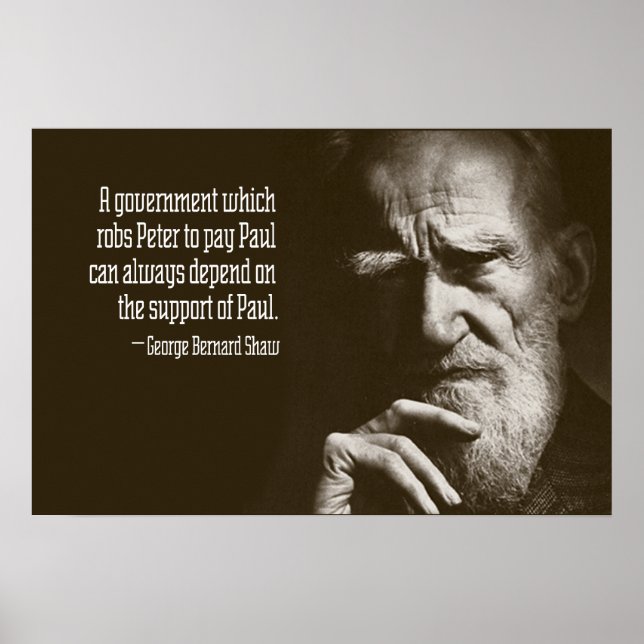 George Bernard Shaw Zitat Poster (Vorne)