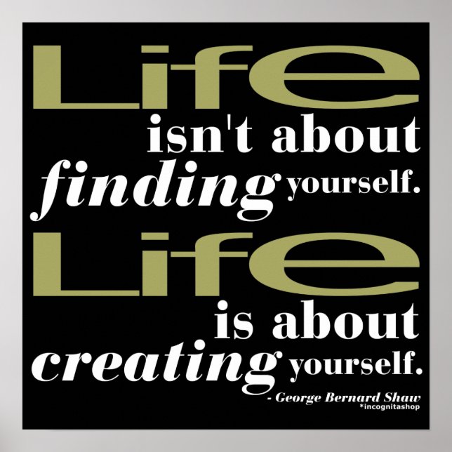 George Bernard Shaw Zitat Poster (Vorne)