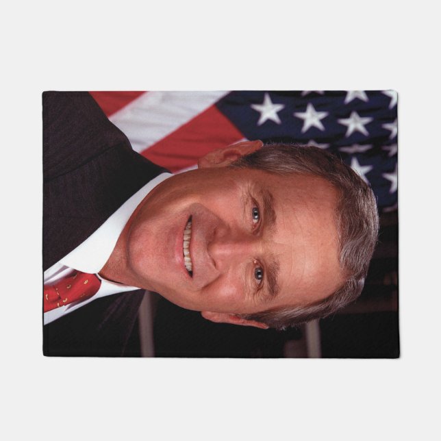 George Bush 43. US-Präsident Foto Fußmatte (Vorderseite)