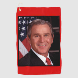 George Bush 43. US-Präsident Foto Golfhandtuch