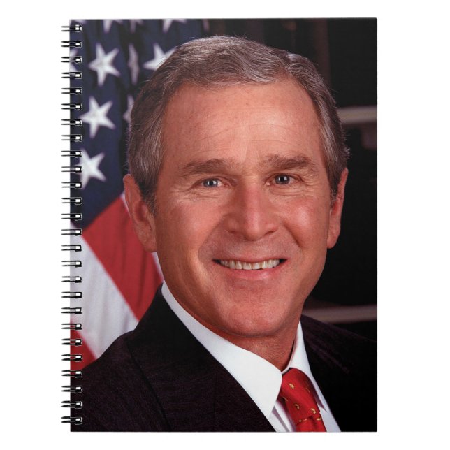 George Bush 43. US-Präsident Foto Notizblock (Vorderseite)
