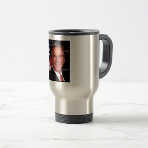George Bush 43. US-Präsident Foto Reisebecher