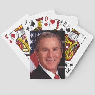 George Bush 43. US-Präsident Foto Spielkarten