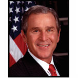 George Bush 43. US-Präsident Freistehende Fotoskulptur<br><div class="desc">Portrait Foto von Präsident George Walker Bush,  dem 43. amerikanischen Präsidenten der Vereinigten Staaten von 2001 bis 2009. Von 1995 bis 2000 war er der 46. Gouverneur von Texas und Inhaber eines beruflichen Baseballteams.</div>