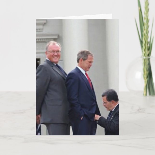 George Bush danken Ihnen Grußkarte Karte (Vorderseite)