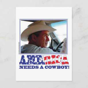 George Bush Postkarte