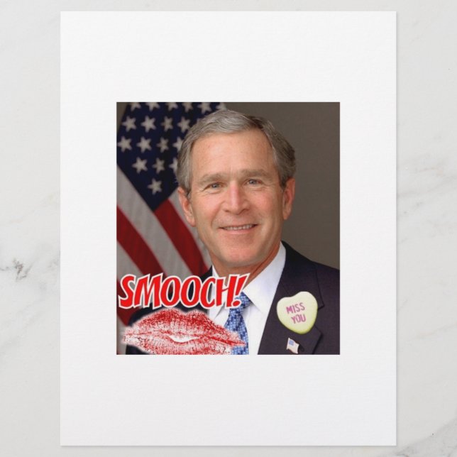 George Bush Valentinstag Flyer (Vorne)