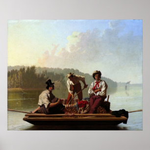 George Caleb Bingham Boatmen auf Missouri Poster