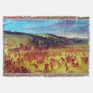 George Catlin Ballspiel der Choctaw Ball hoch Decke