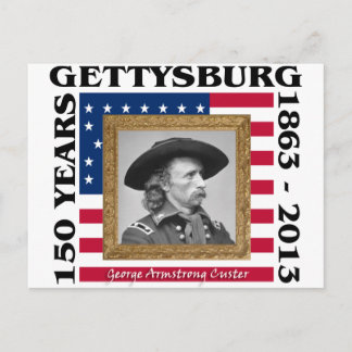 George Custer - Gettysburg zum 150. Jahrestag Postkarte