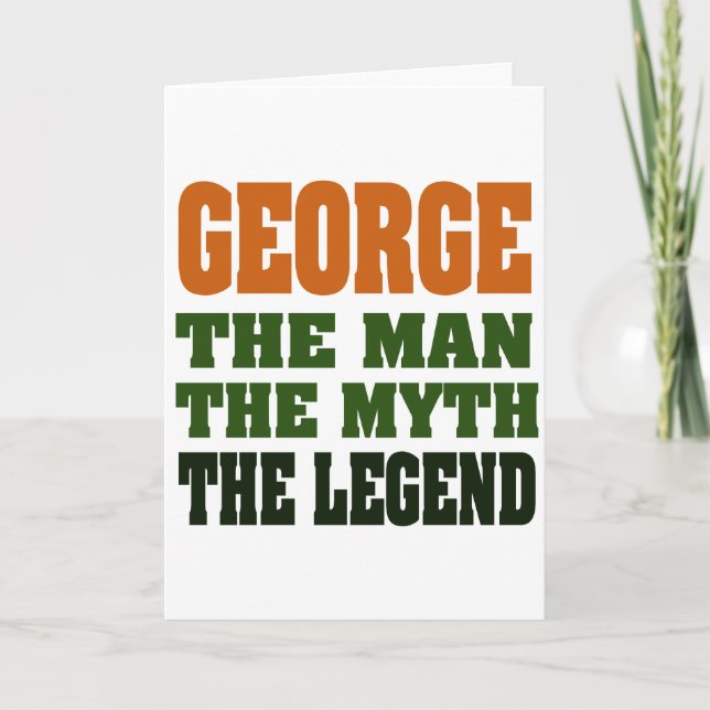 George - der Mann, der Mythos, die Legende! Karte (Vorderseite)