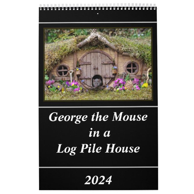 George die Maus in einem Blockstapel-Kalender Kalender (Titelbild)