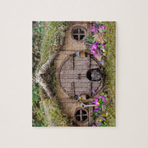 George die Maus in einem Holzhaufen Haus Puzzle