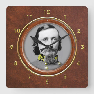 George E. Pickett 10.75" Quadratische Wanduhr