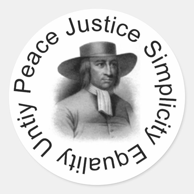 George Fox Sticker (Vorderseite)