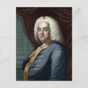 George Frederic Händel, eingraviert von Thomson Postkarte
