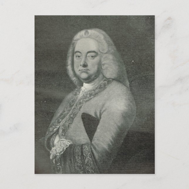 George Frederick Handel Postkarte (Vorderseite)