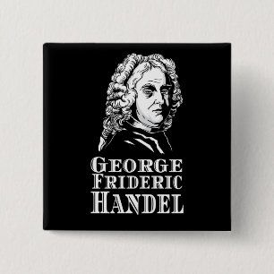George Frideric Handel Portrait Button